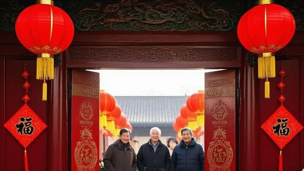 大年初三，福门开，好运来！