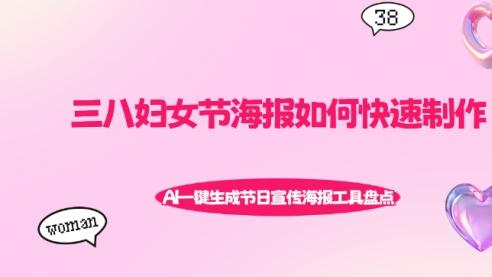 三八妇女节海报如何快速制作？AI一键生成节日宣传海报工具盘点