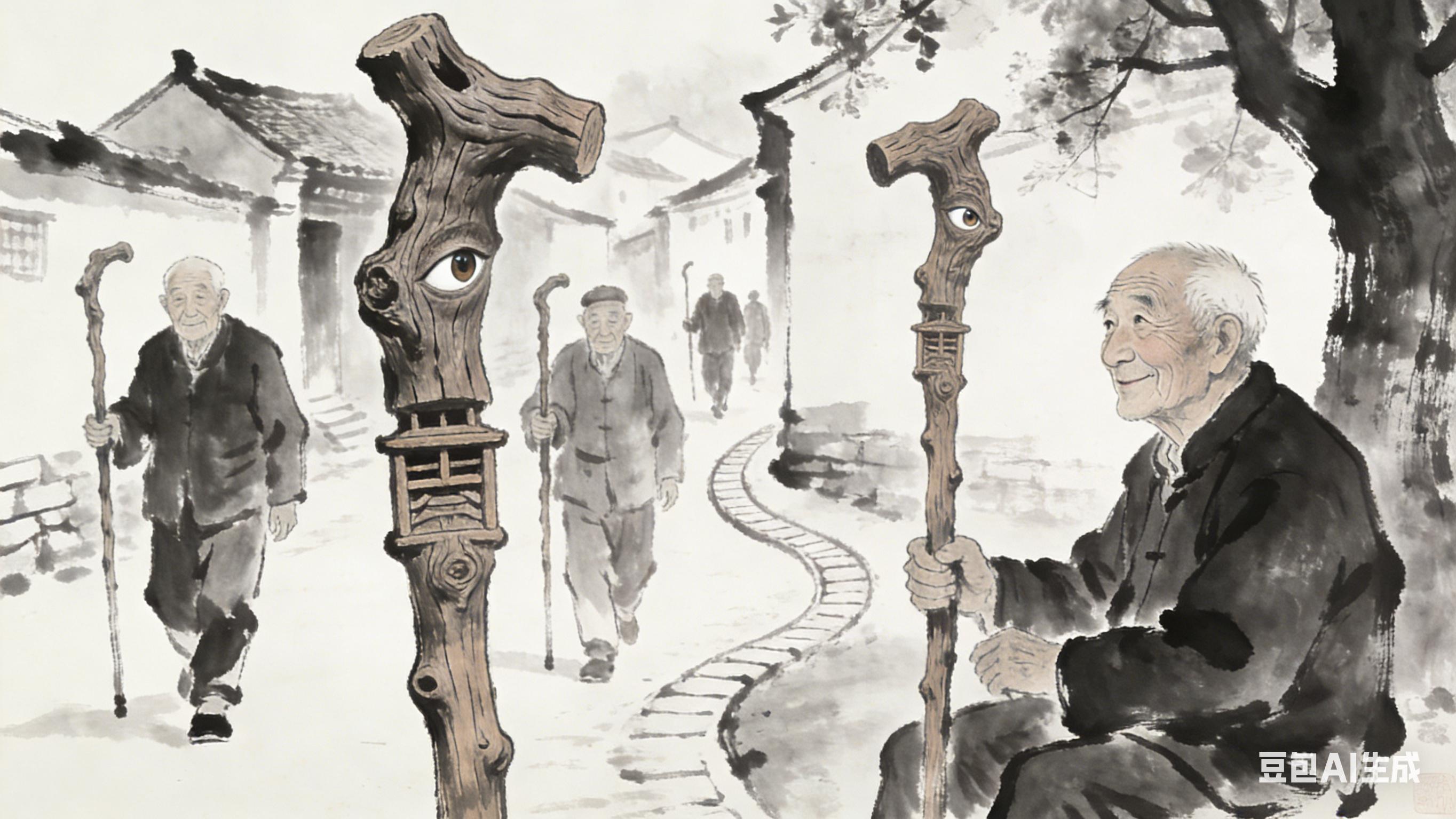 民间故事：那根拐杖上，为啥刻着三只眼？