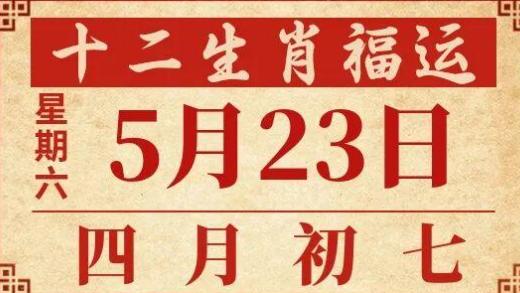 善韵缘|2026年5月23日十二生肖运势概况
