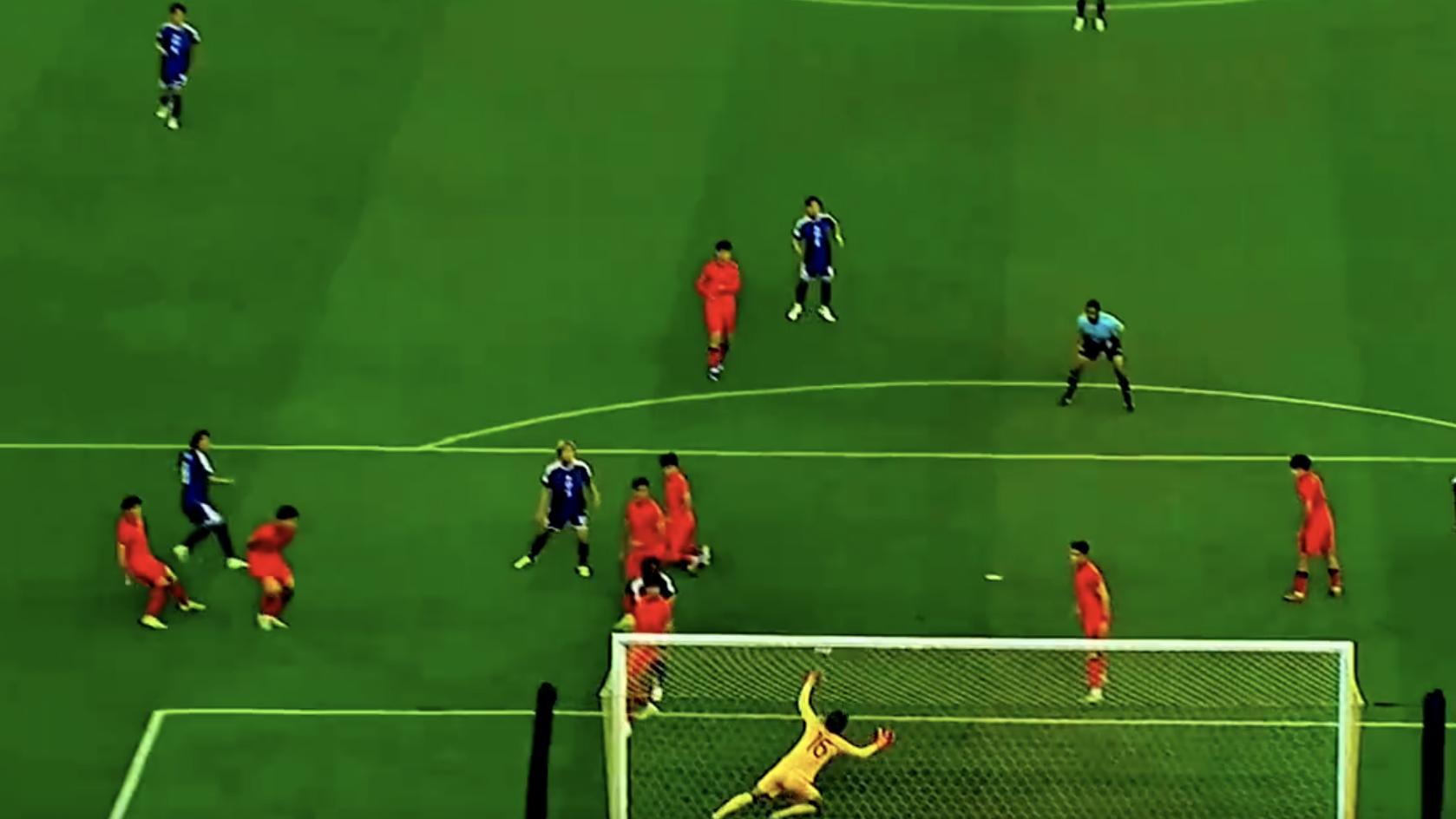 加油！U23国足决赛两球落后日本，坚守仍有逆转希望