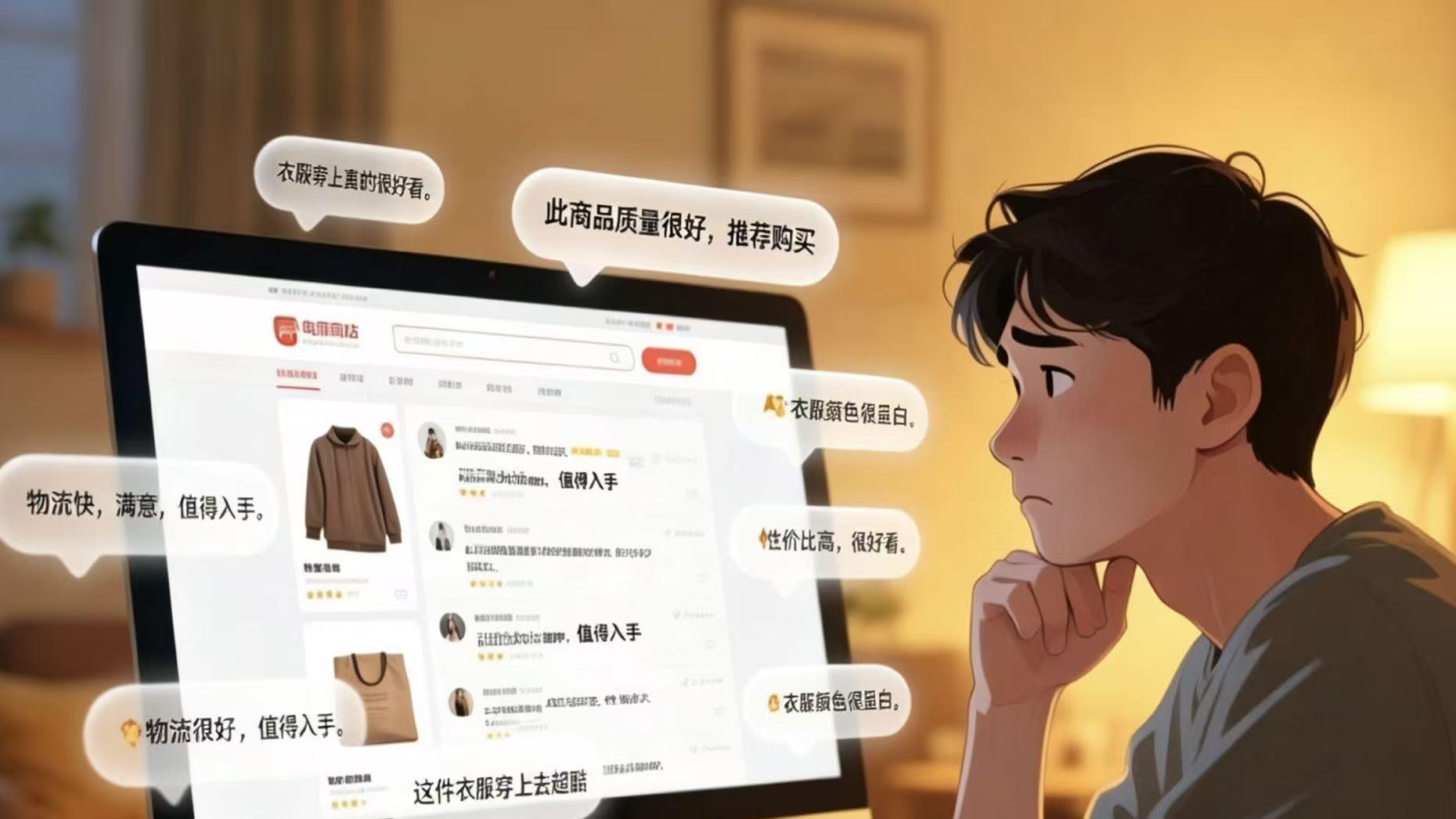 电商评价区，上演AI鉴别大赛