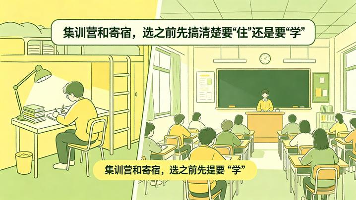 集训营和寄宿，选之前先搞清楚要“住”还是要“学”