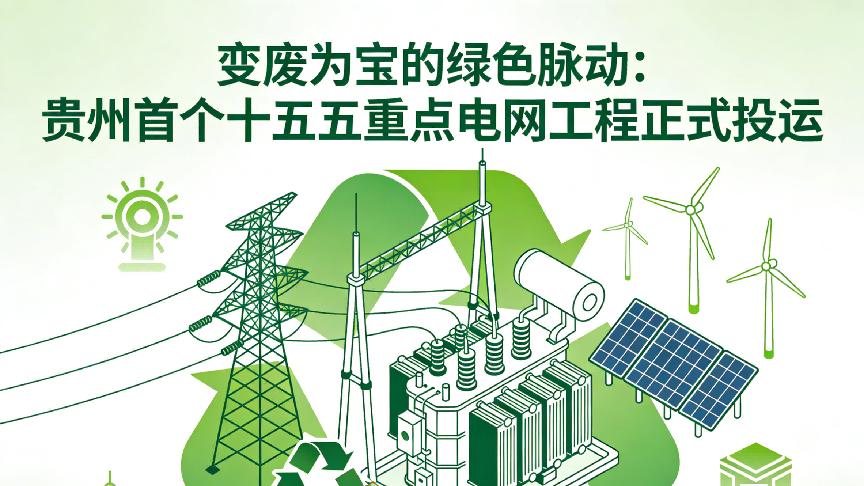 变废为宝的绿色脉动：贵州首个十五五重点电网工程正式投运