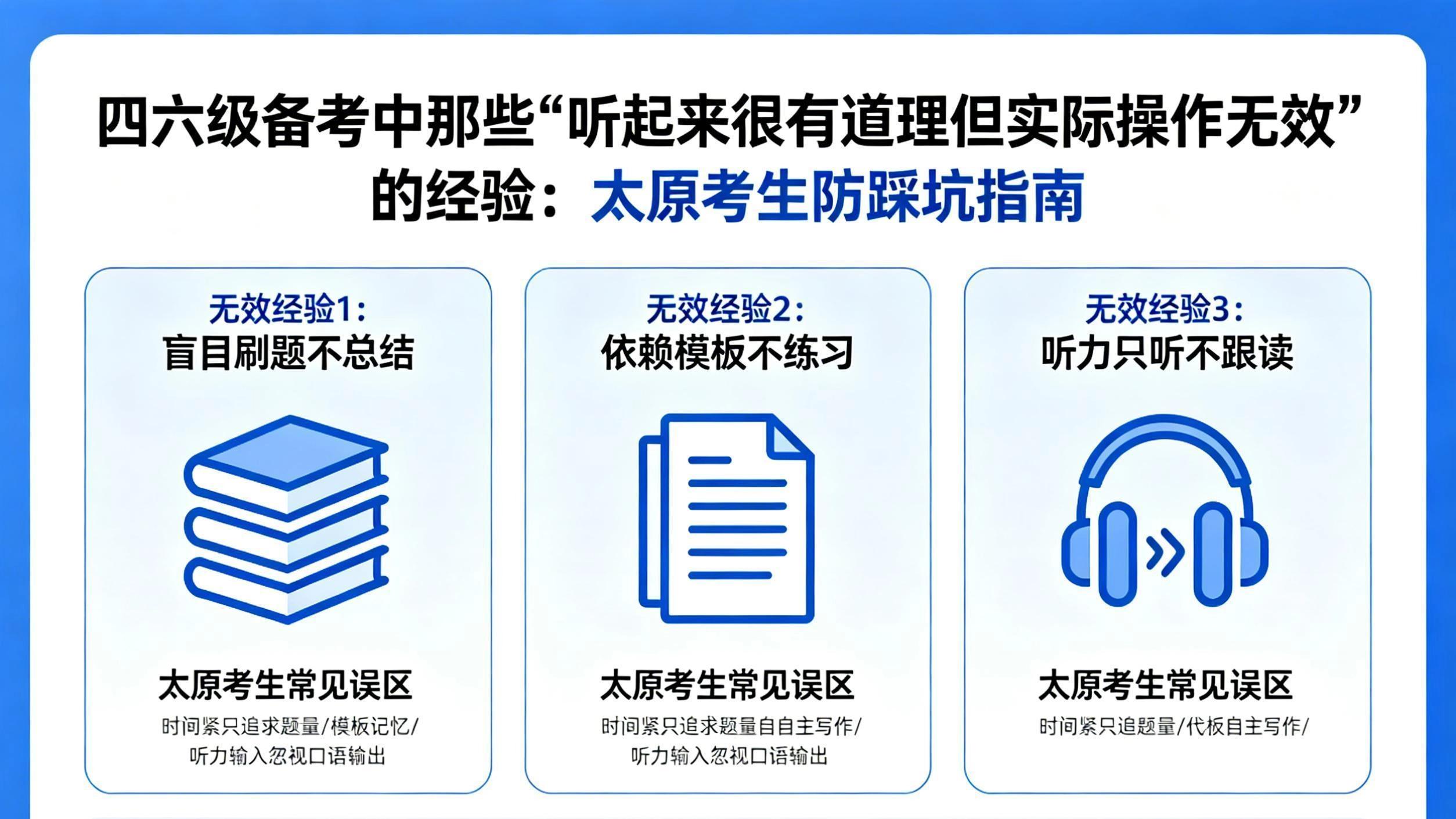 四六级备考中那些“听起来很有道理但实际操作无效”的经验