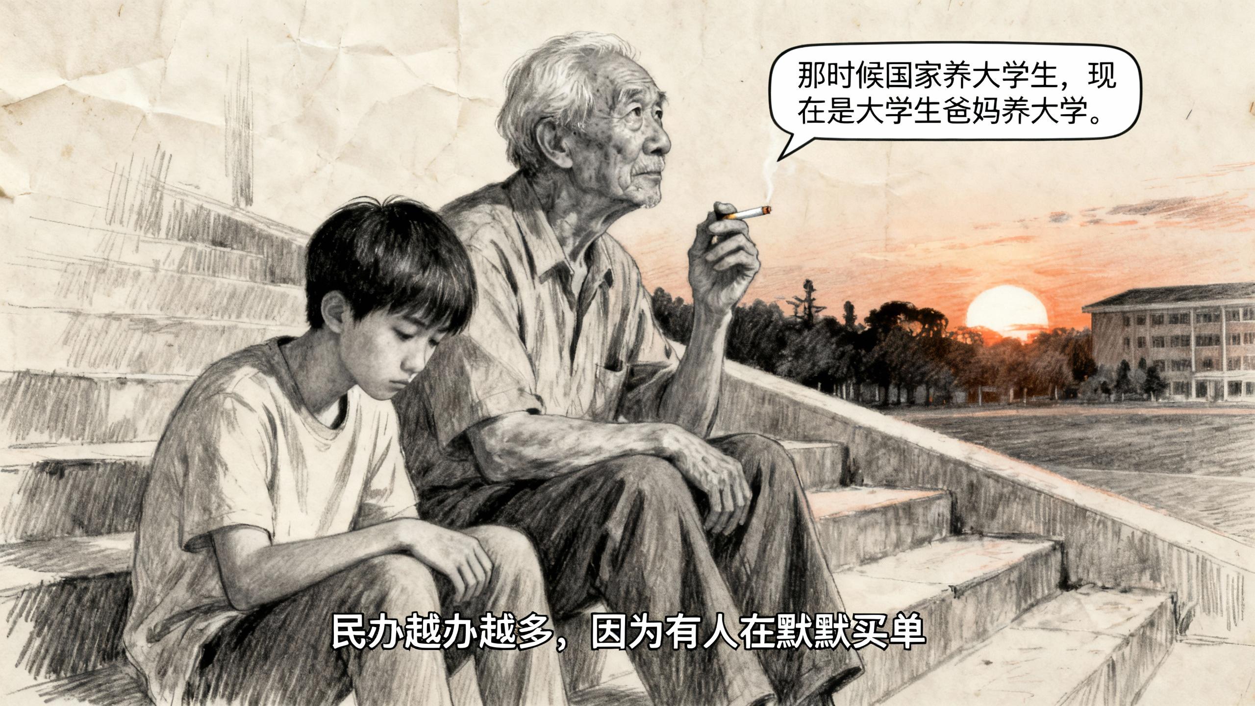 以前是国家养大学生，现在是爹妈养大学