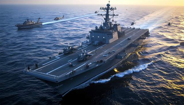 箭在弦上，美军首支远征队抵中东，冲滩伊朗已准备就绪