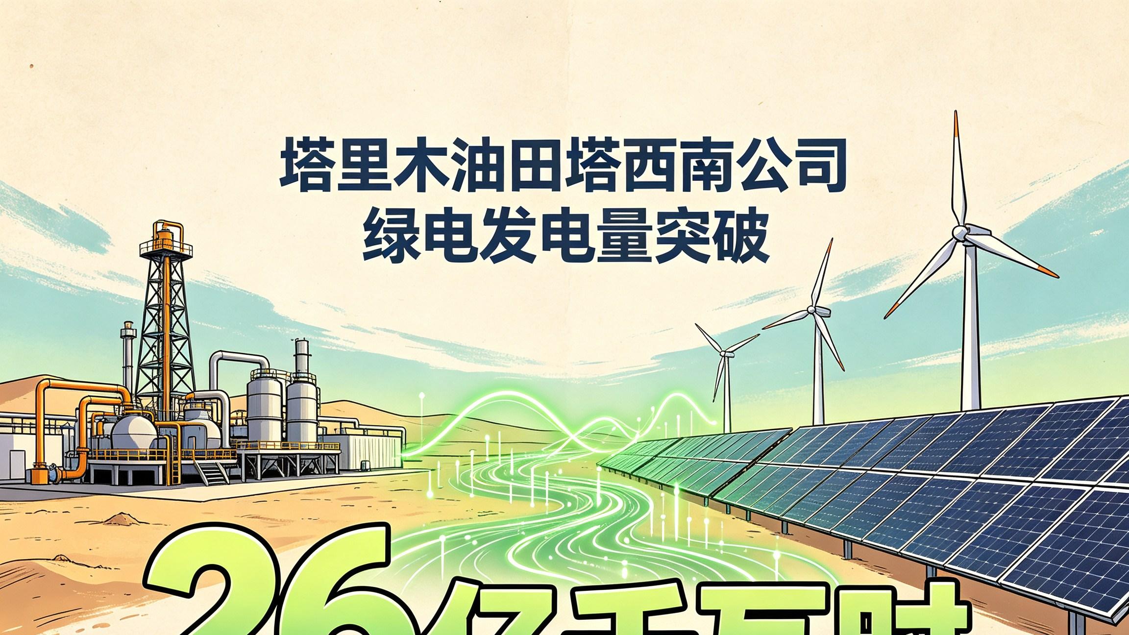 采油的人开始"晒"电了，塔西南26亿度绿电背后的老牌油企转身