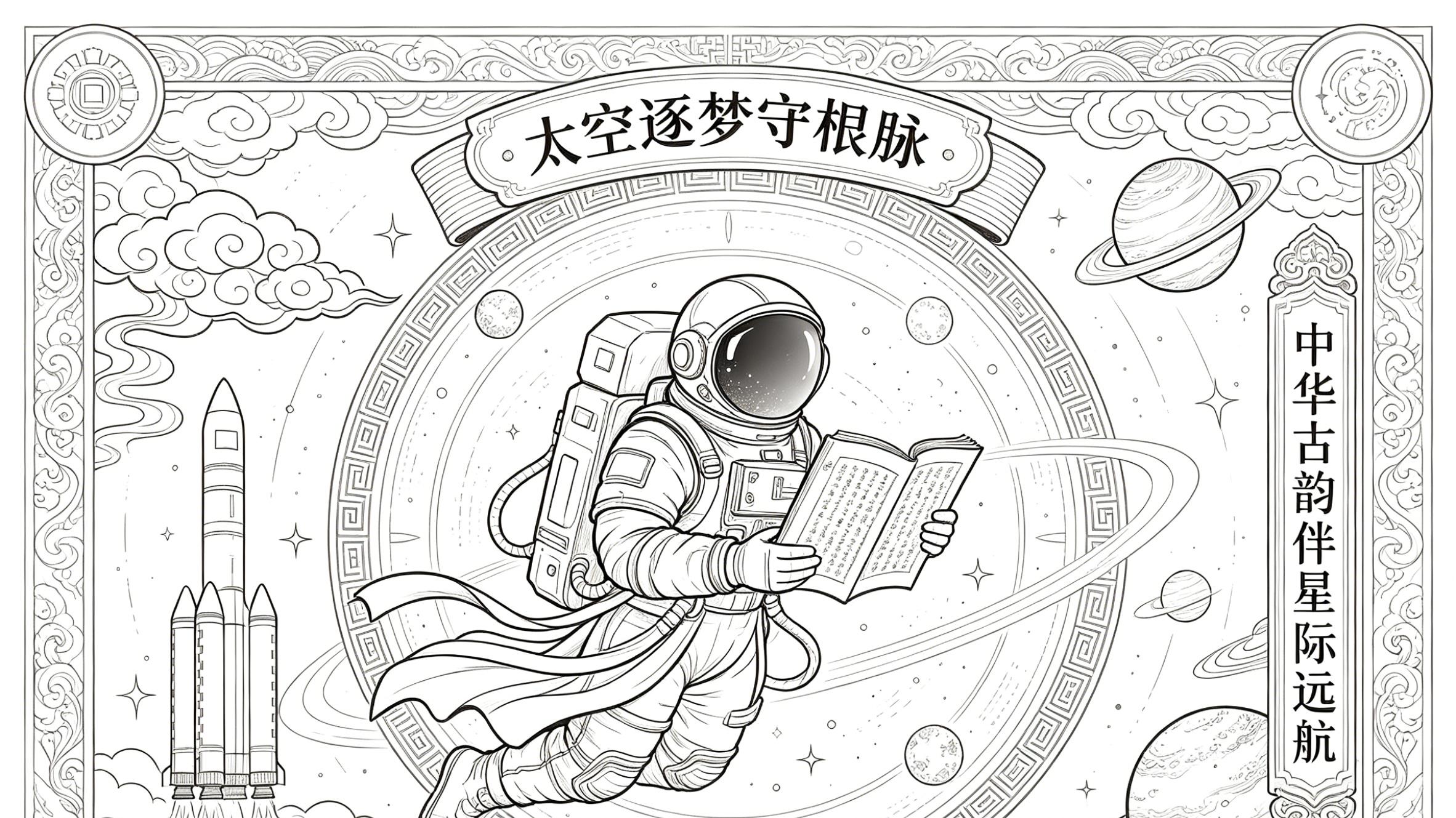 太空逐梦守根脉，文化传承担使命，让中华古韵伴星际远航