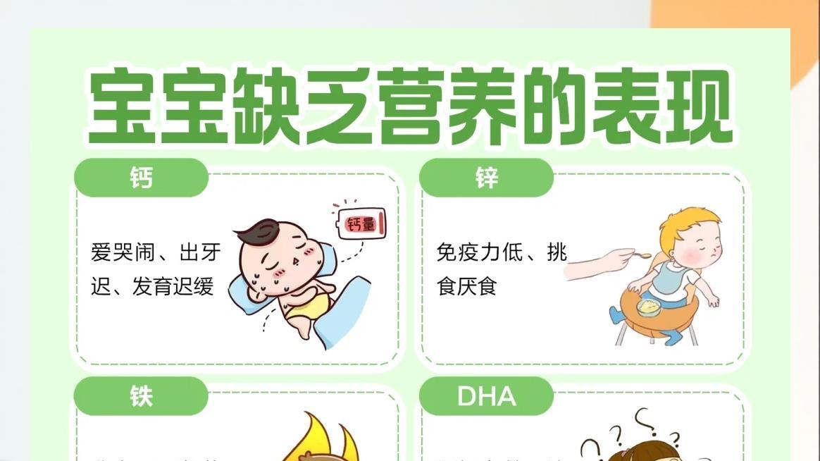 身体发出的求救信号：宝宝缺啥营养，看这里就知道