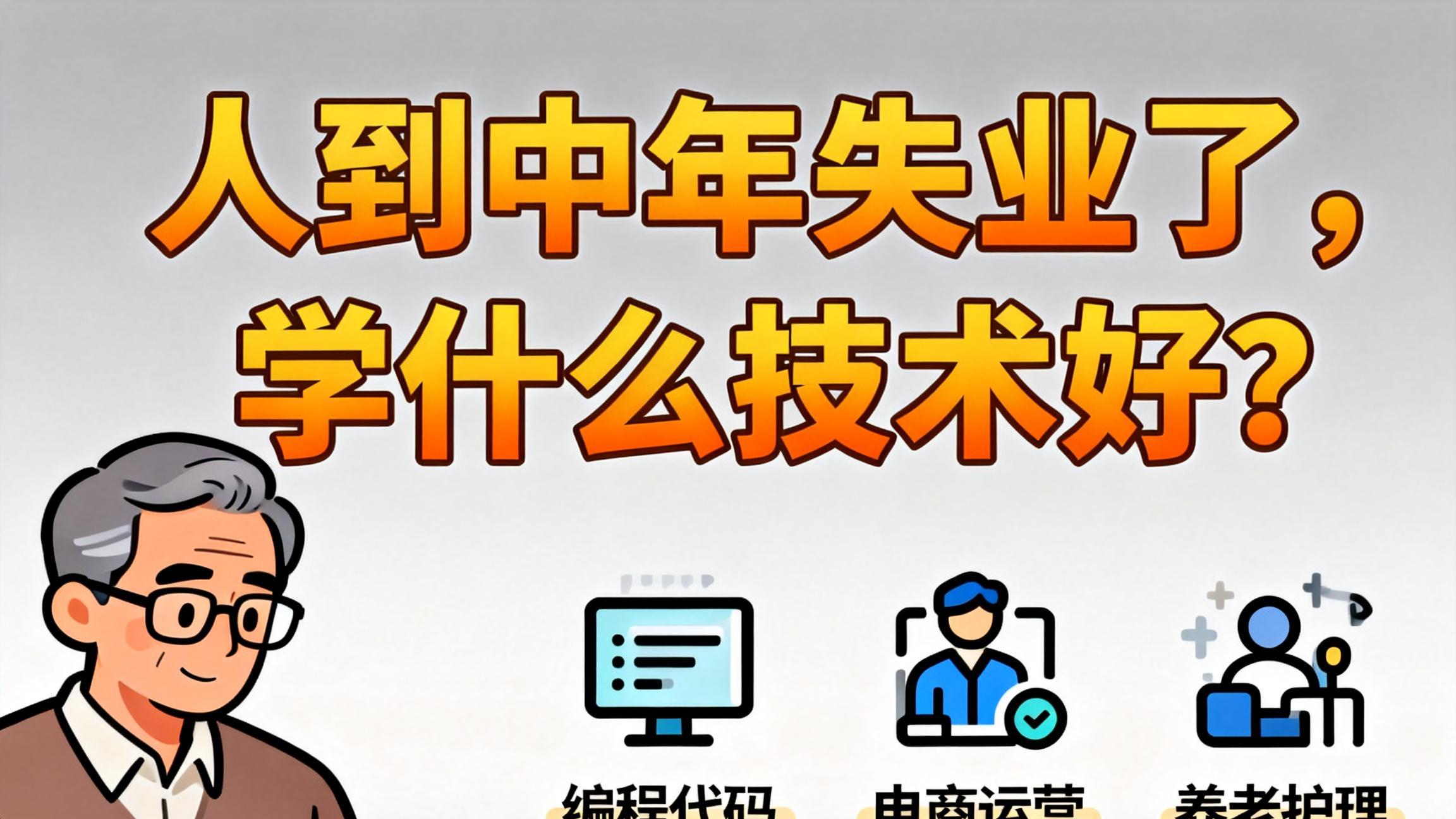 人到中年失业，学什么技术才能快速立足？｜教育技术老师的真心话