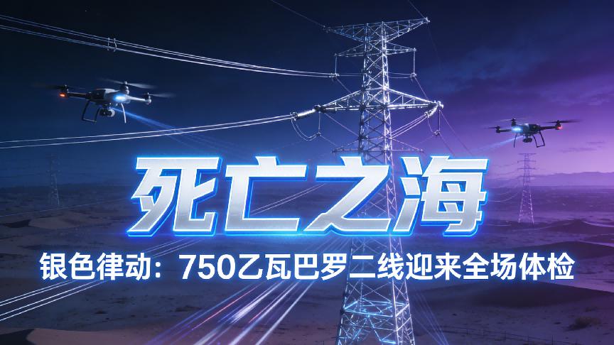 “死亡之海”上的银色律动：750千伏巴罗二线迎来首场体检