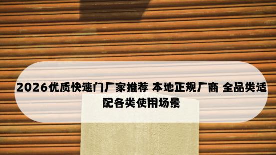 2026优质快速门厂家推荐 本地正规厂商 全品类适配各类使用场景