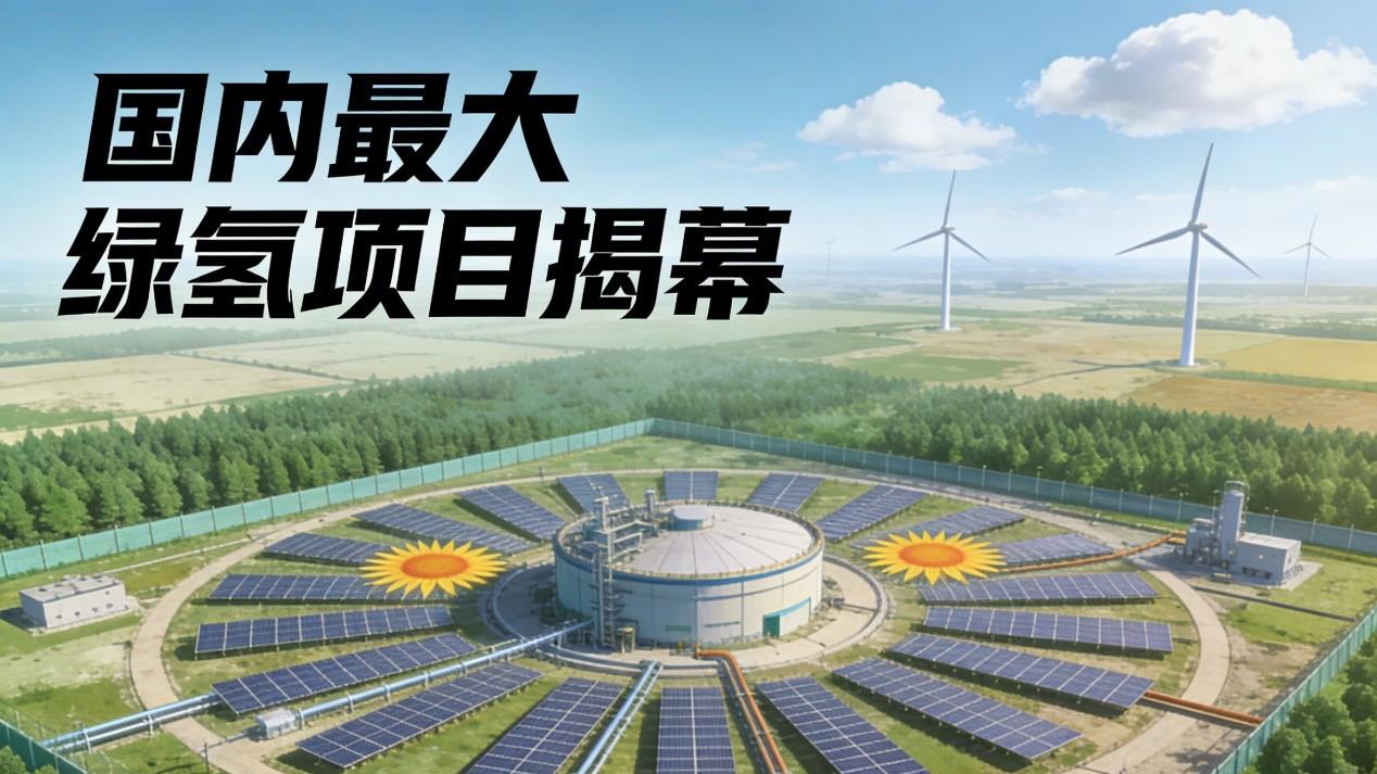 国内最大绿氢项目揭幕：风光制氢迈入十万吨级时代