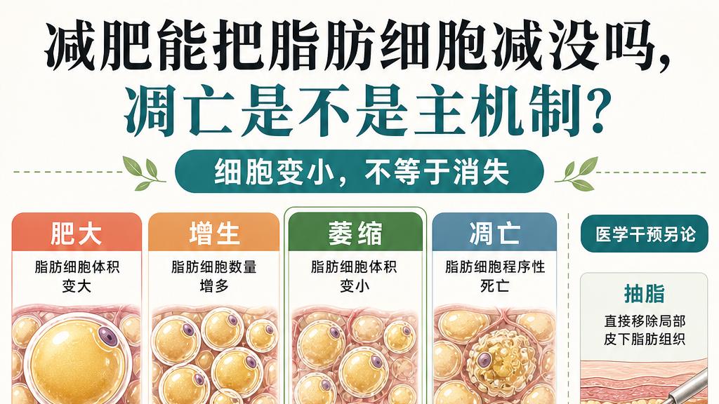 能量健康科普：脂肪到底怎么减？从脂肪细胞到体重反弹的真相