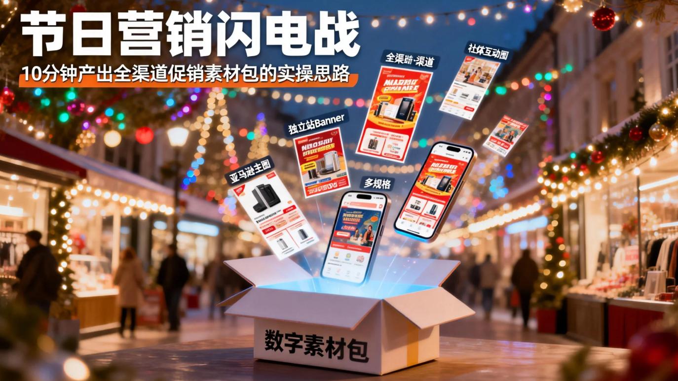 节日营销闪电战：10 分钟产出全渠道促销素材包的实操思路