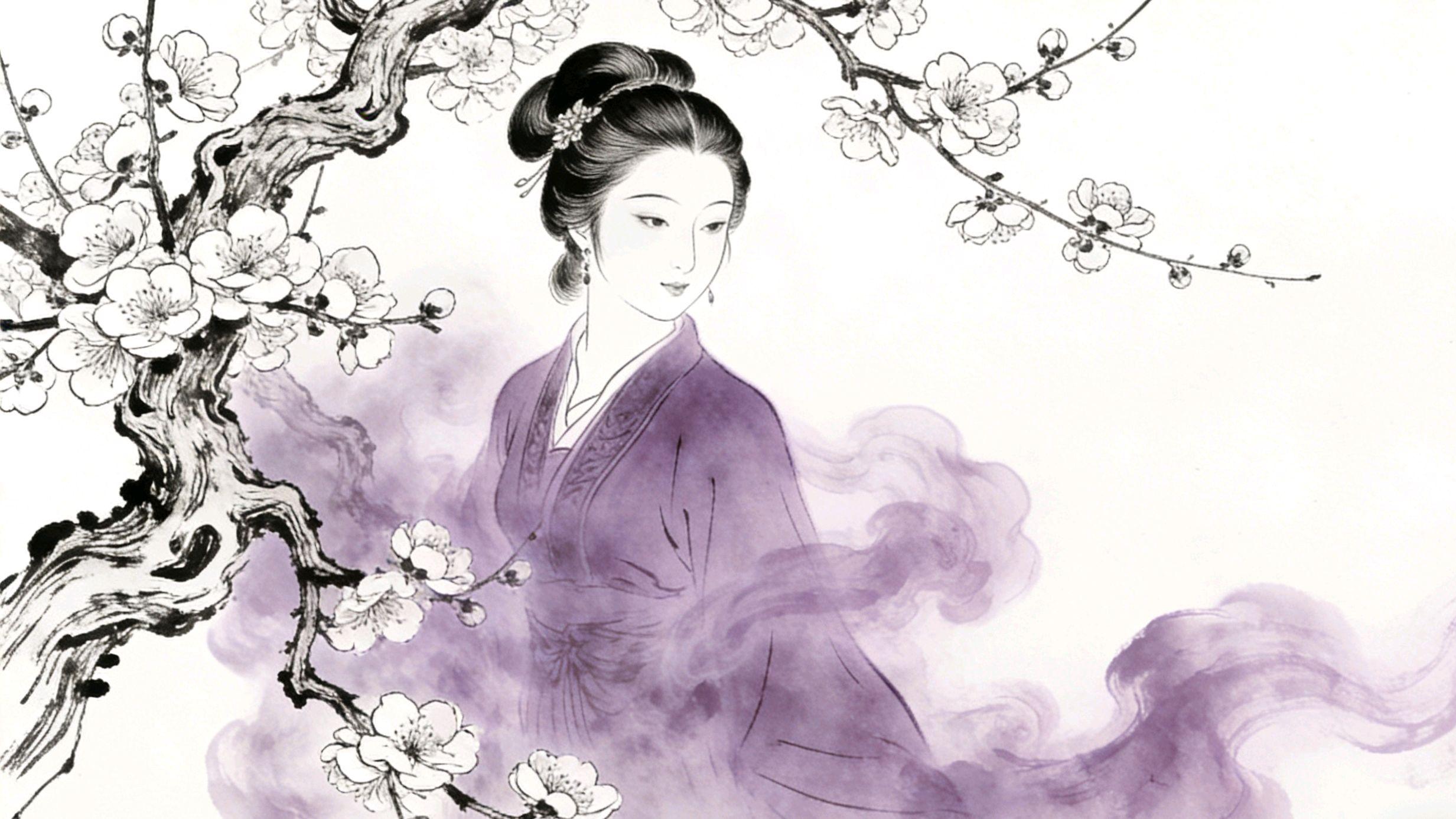 民间故事：冯生夜遇紫衣女，守花终身不娶妻，一钗一梅一世情