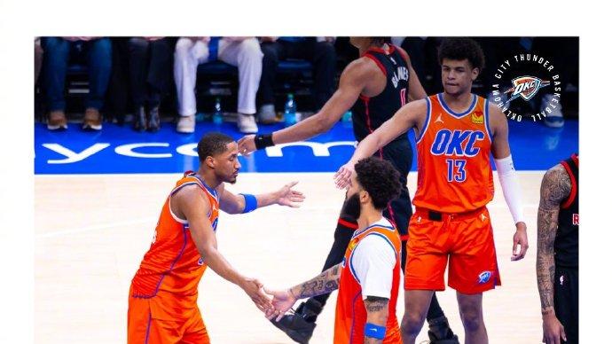 过去5场仅2胜3负，雷霆主场首次连败！SGA24分6助，巴恩斯23+11