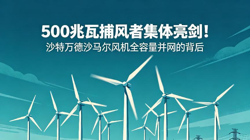500兆瓦捕风者集体亮剑！沙特万德沙马尔风机全容量并网的背后