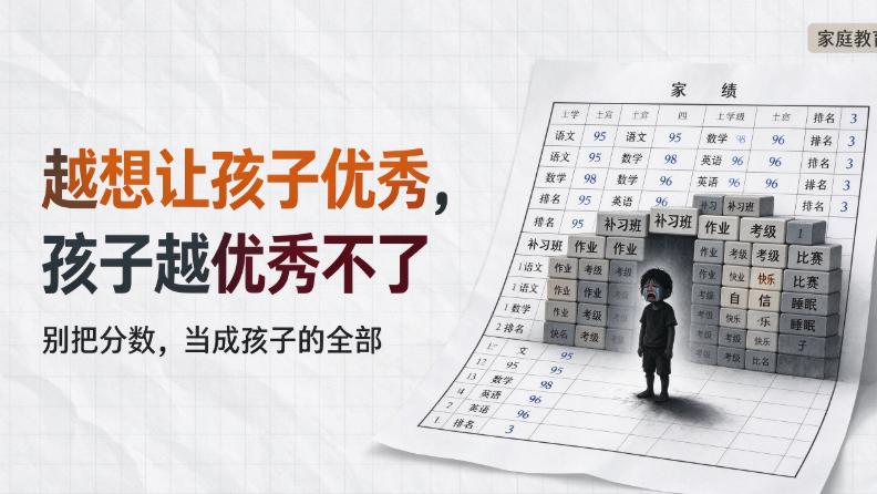 为什么你越“想让孩子优秀”，孩子越优秀不了？