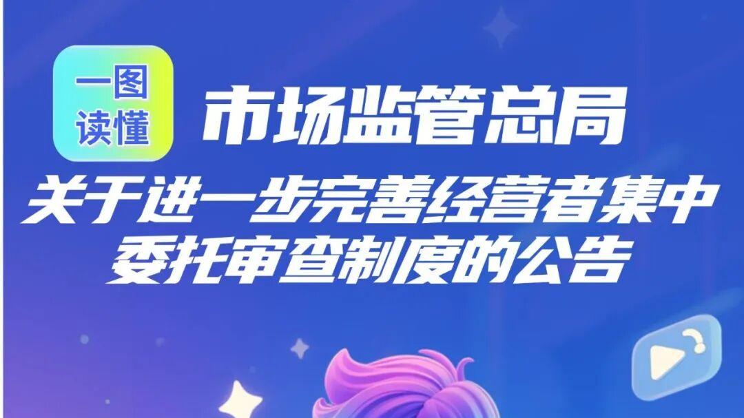 一图读懂 | 市场监管总局进一步完善经营者集中委托审查制度