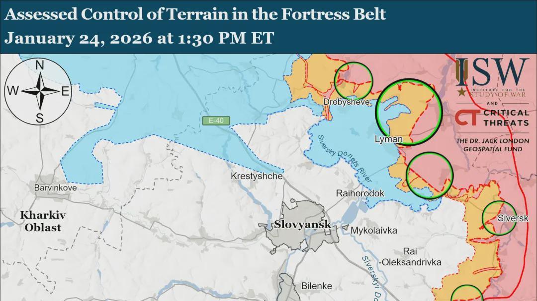 美国战争研究所最新消息，利曼方向乌军后勤补给线，遭俄军无人机严重打击