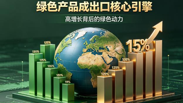 15%高增长！一季度外贸数据亮眼 绿色产品成出口核心引擎