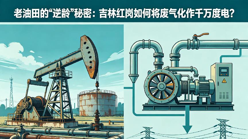 老油田的“逆龄”秘密：吉林红岗如何将废气化作千万度电？