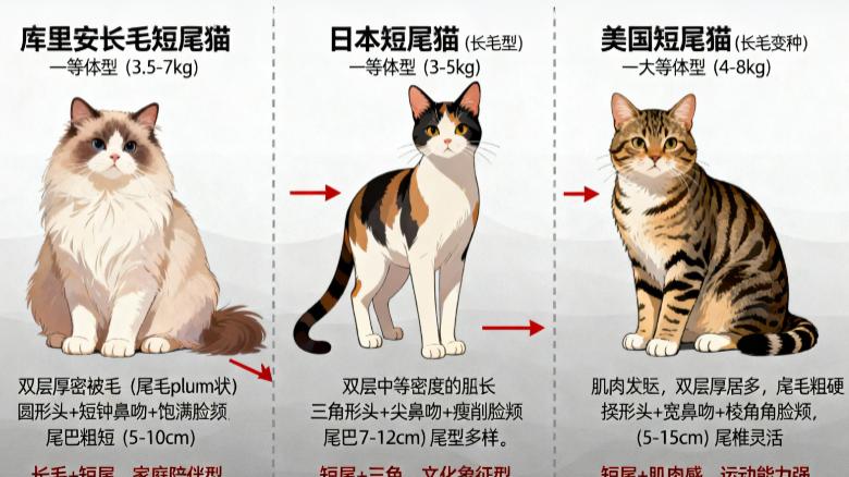 库里安长毛短尾猫全解析：长毛与短尾交织的萌系精灵