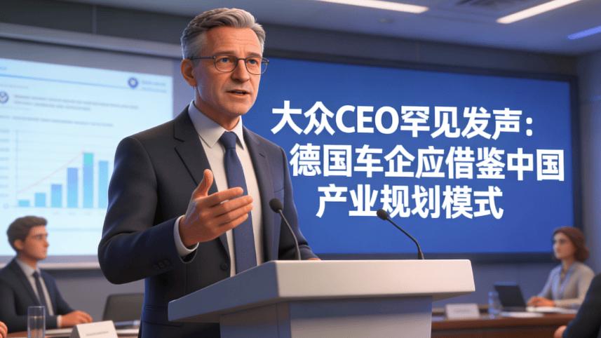 大众CEO罕见发声：德国车企应借鉴中国产业规划模式