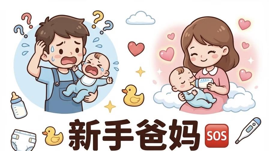 新手爸妈告别焦虑！60个育儿秘诀📘——这份温暖的“带娃通关指南”，送给初为人父母的你