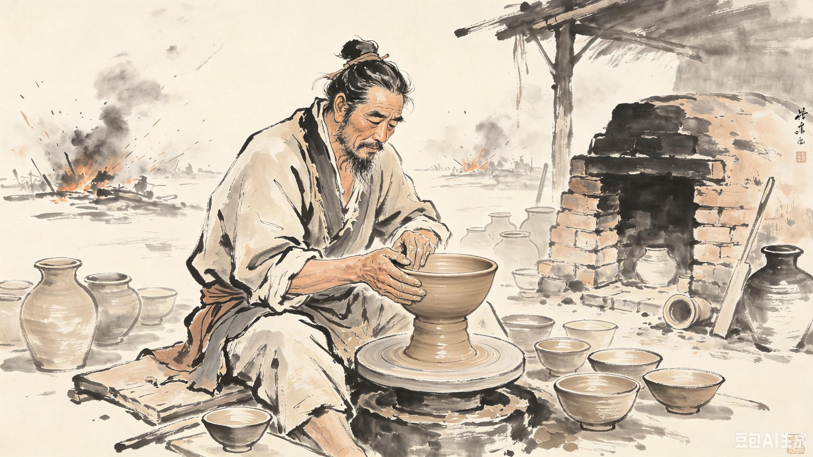 民间故事：一个自动生水的粗瓷碗！