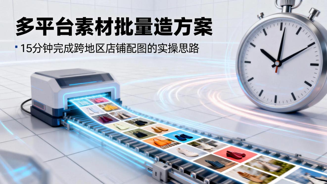 多平台素材批量造方案：15 分钟完成跨地区店铺配图的实操思路
