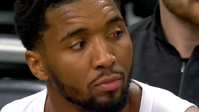 轰38+6+6！请把球给哈登，米切尔赛后明牌了，他还透露骑士战术