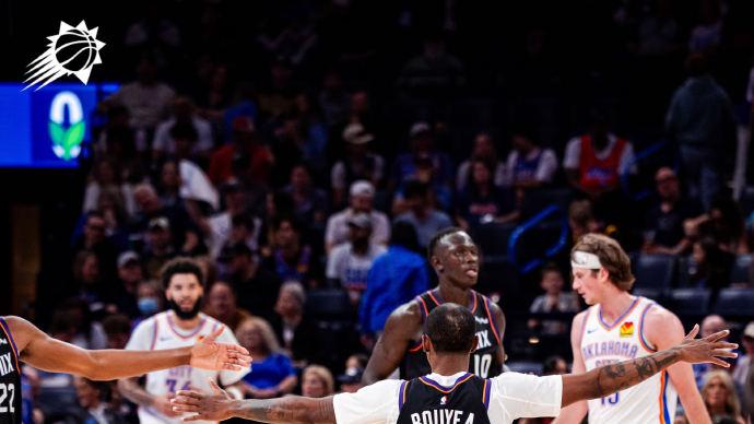 收官战32分大胜，太阳西部第七！雷霆最终64胜，连续两年联盟第一