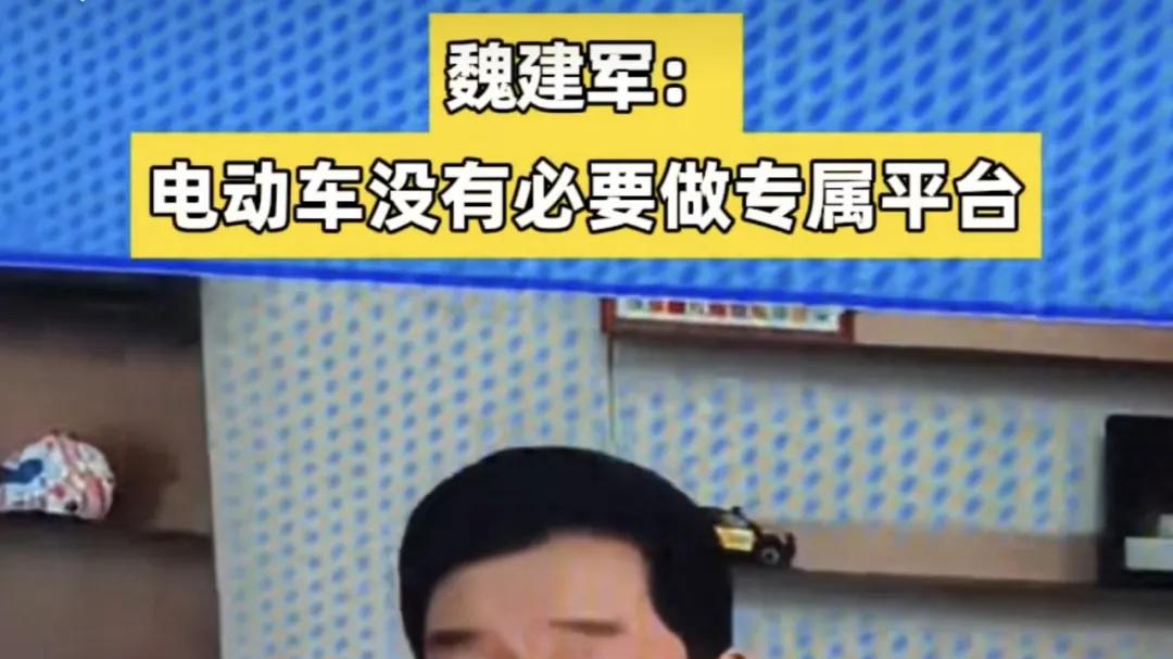 长城汽车魏建军说电动车没有必要做专属平台