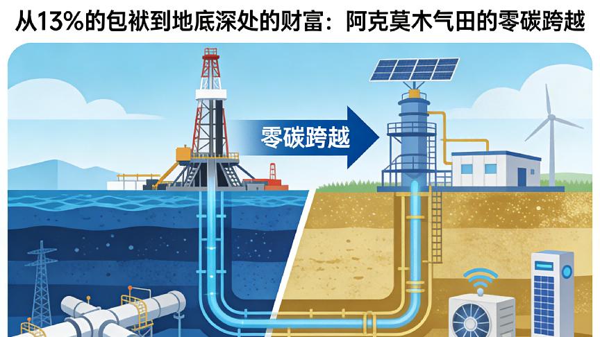从13%的包袱到地底深处的财富：阿克莫木气田的零碳跨越