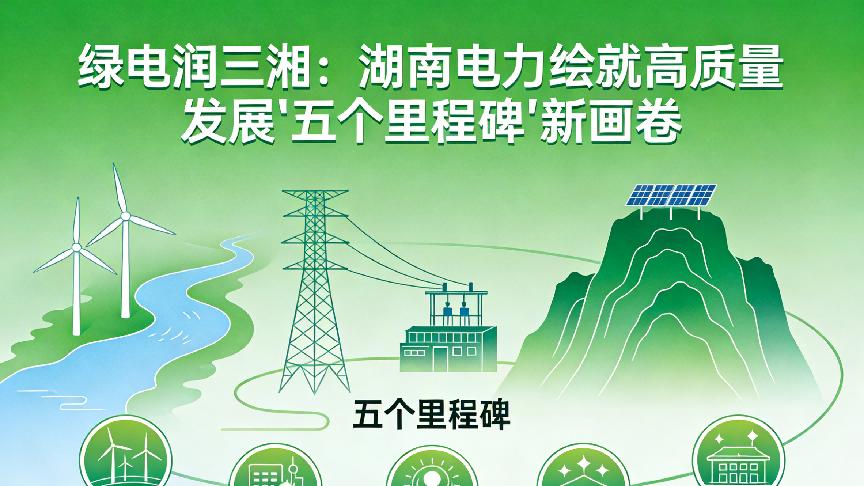 绿电润三湘：湖南电力绘就高质量发展“五个里程碑”新画卷