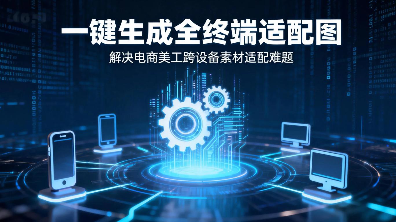 一键生成全终端适配图：解决电商美工跨设备素材适配难题