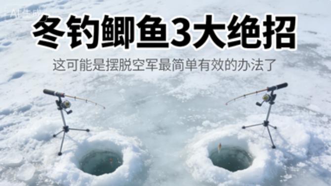 冬钓鲫鱼总空军？3个核心绝招，简单直接好操作，新手也能稳上岸
