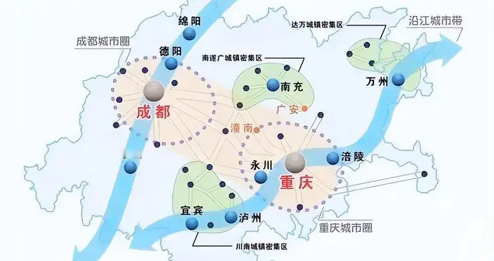 别只盯着民航！成渝铁路“瑜亮之争”，重庆辐射力强过成都！