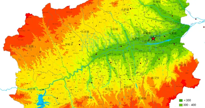 洛宁县地形、乡镇、村庄、交通、人口地图，附下载地址