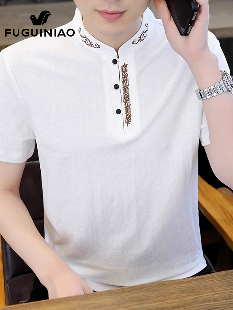 富贵鸟立领上衣