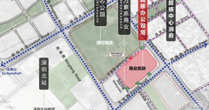 深圳北站超核中心写字楼，龙华万象城