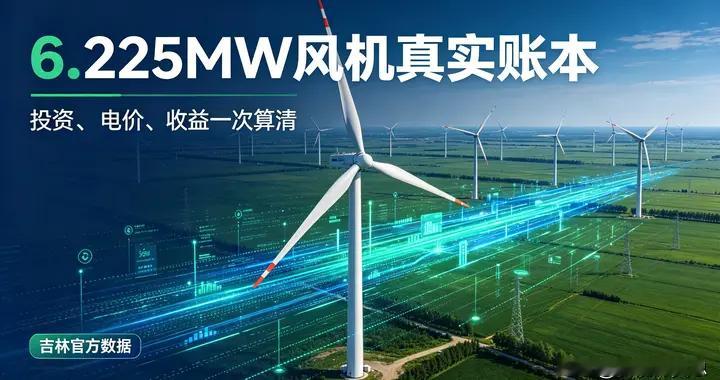 6.25MW风机真实账本｜吉林官方数据测算投资与年收益
