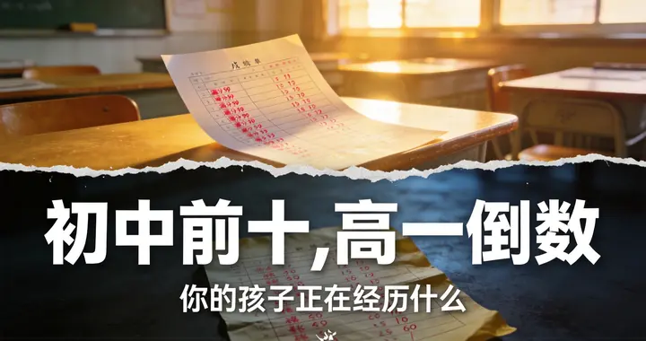 初中年级前十，高一月考倒数——你的孩子正在经历什么？