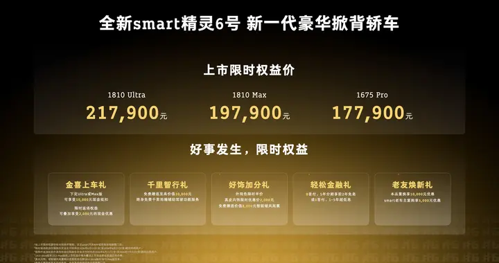 全新smart精灵6号17.79万起重磅上市，让豪华不再高不可攀