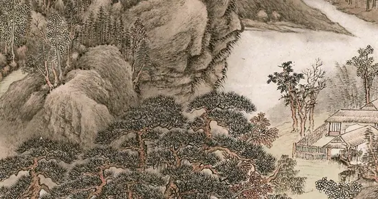 很满、很密、很细致，你喜欢这样的山水画吗