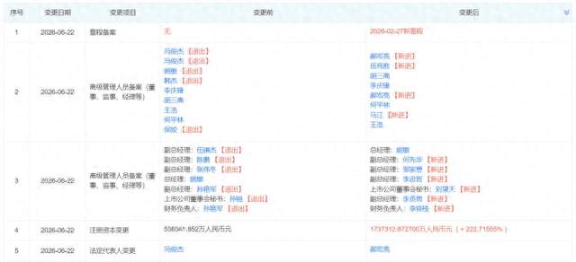 电投产融大动作：换帅+批量高管调整，注资暴增223%至173.73亿