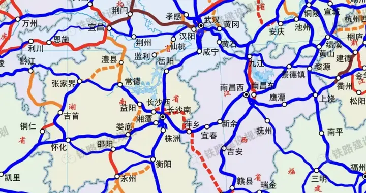 湖北规划6条南下高铁，1条在建，2条有望十五五时期正式启动。